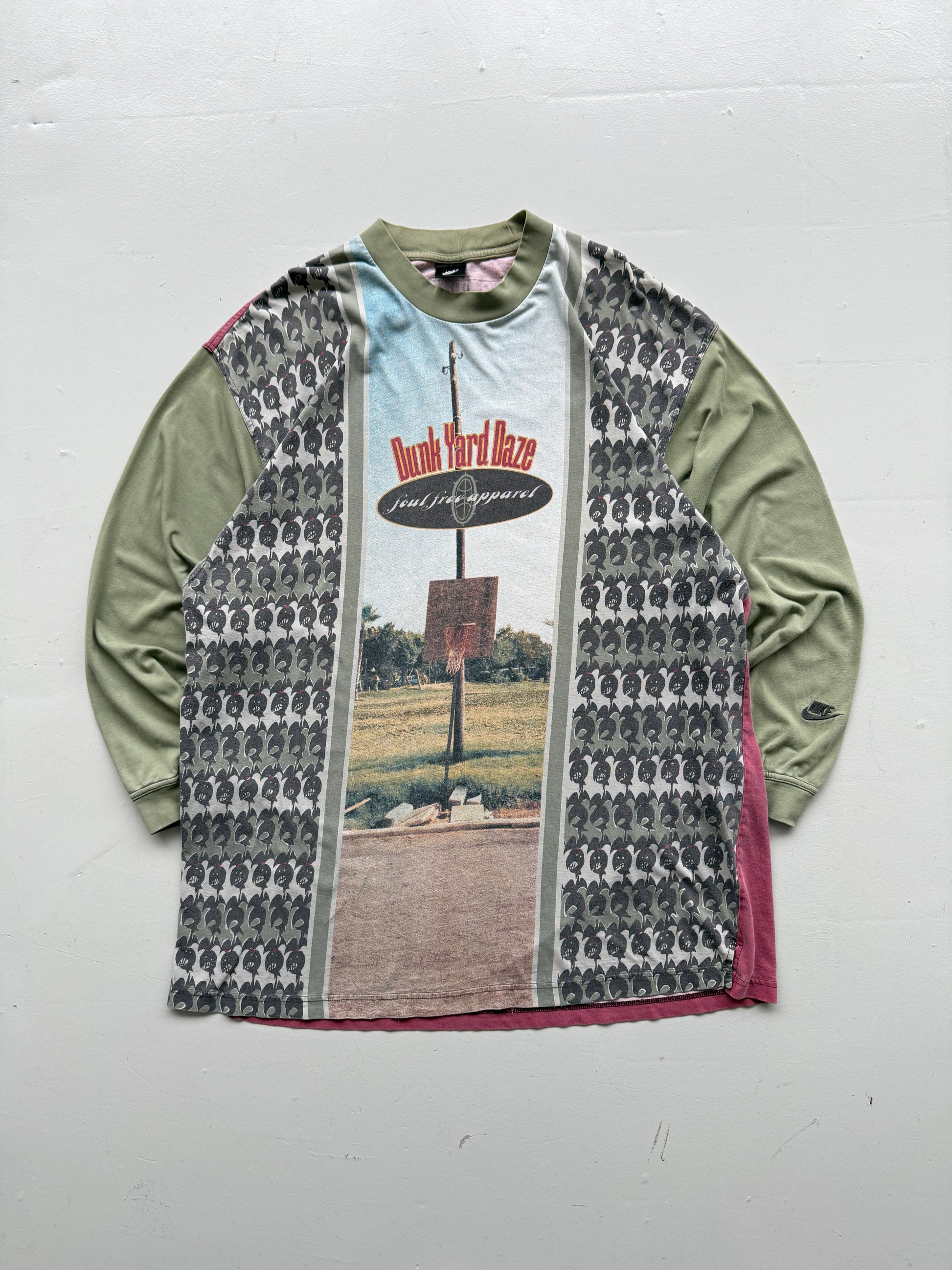 Rare Nike Dunk Yard Daze 90's Vintage Basketball Long Sleeve - XL