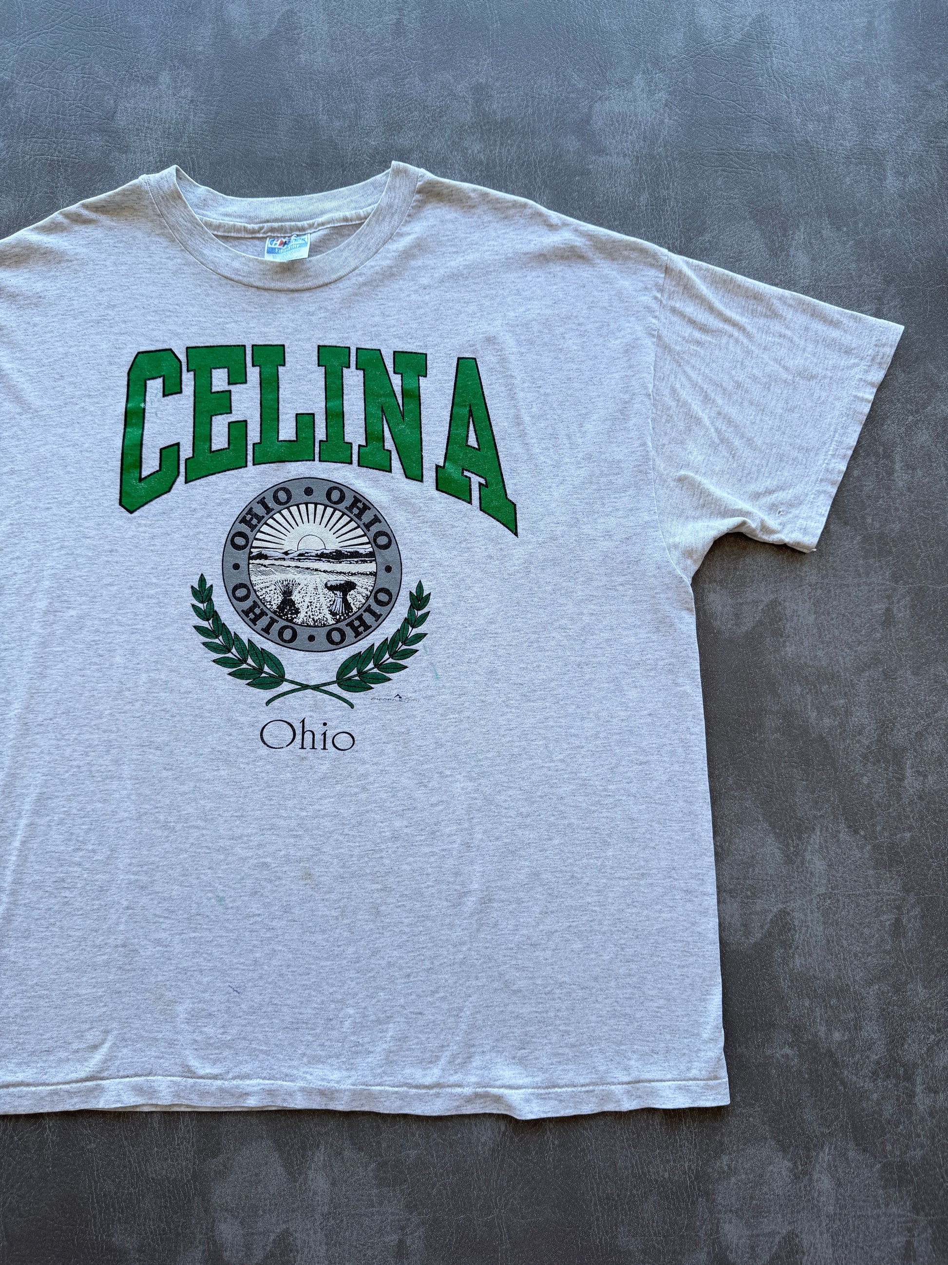 Grey Celina Ohio 90's Vintage Single Stitch Graphic T-Shirt - XXL