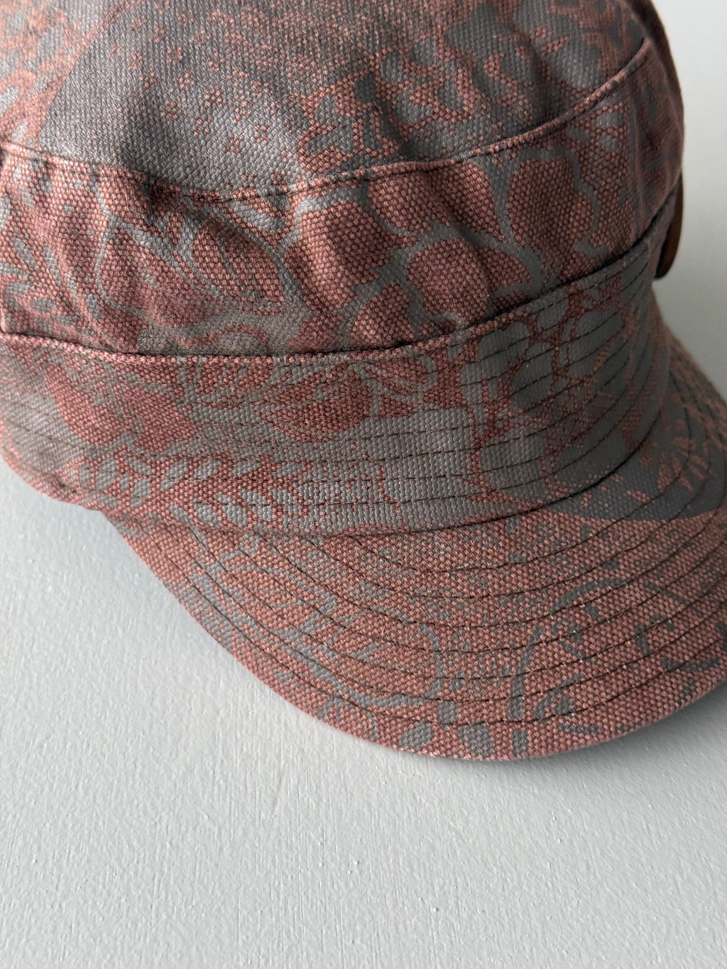 Brown O'neill Y2K Cadet Cap Military Style 00's Grunge Aesthetic
