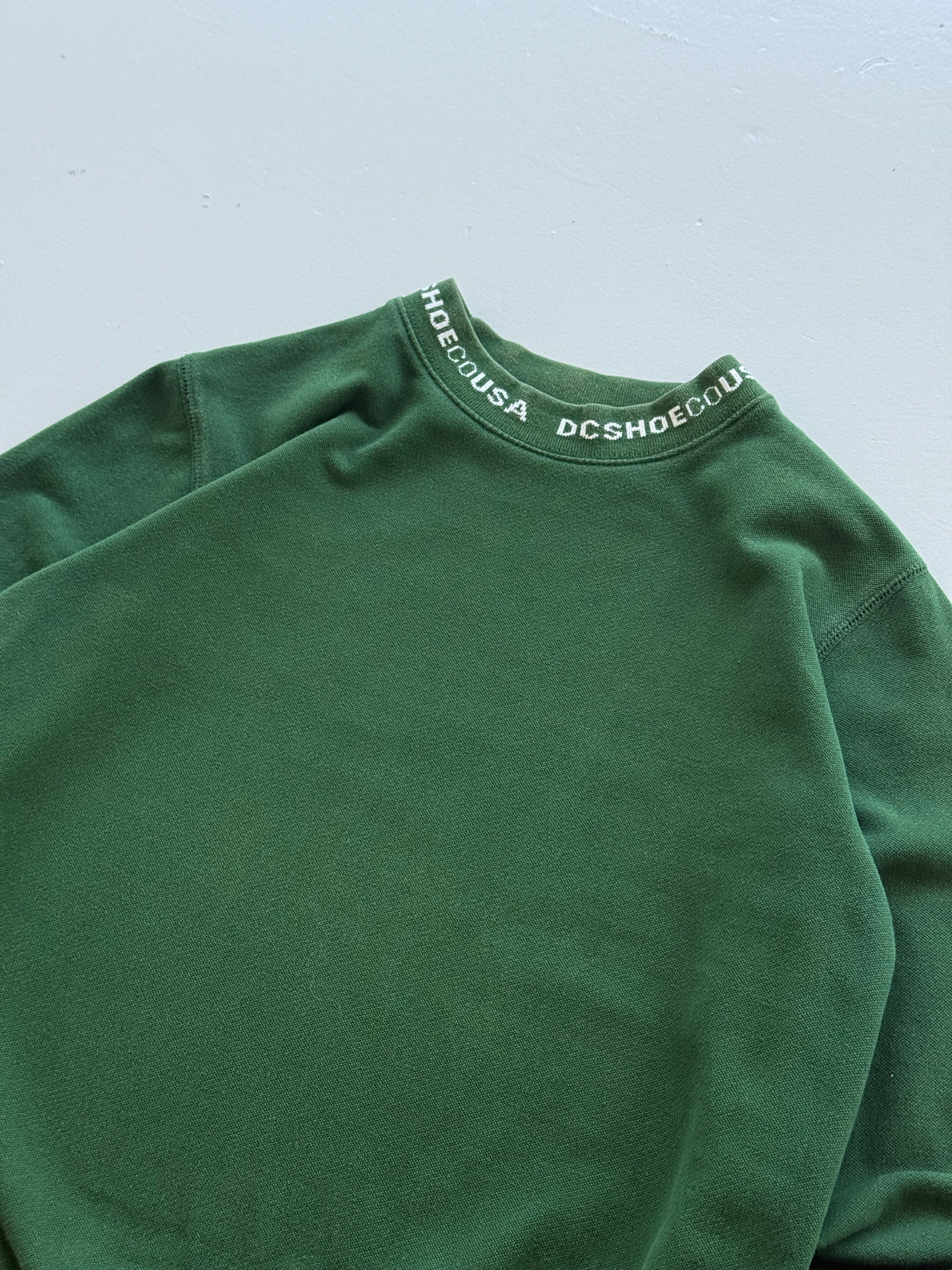 Green DC Shoes 00's Vintage Y2K Skate Crewneck Sweatshirt - XS