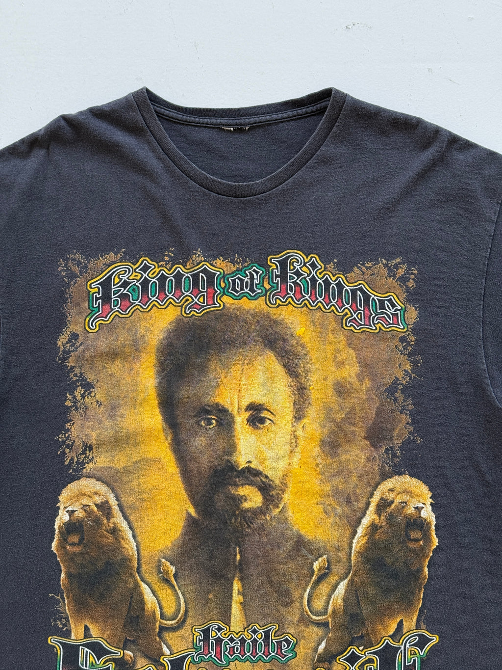 Black Heidi Selassie 00's Vintage Political Graphic T-Shirt - Large
