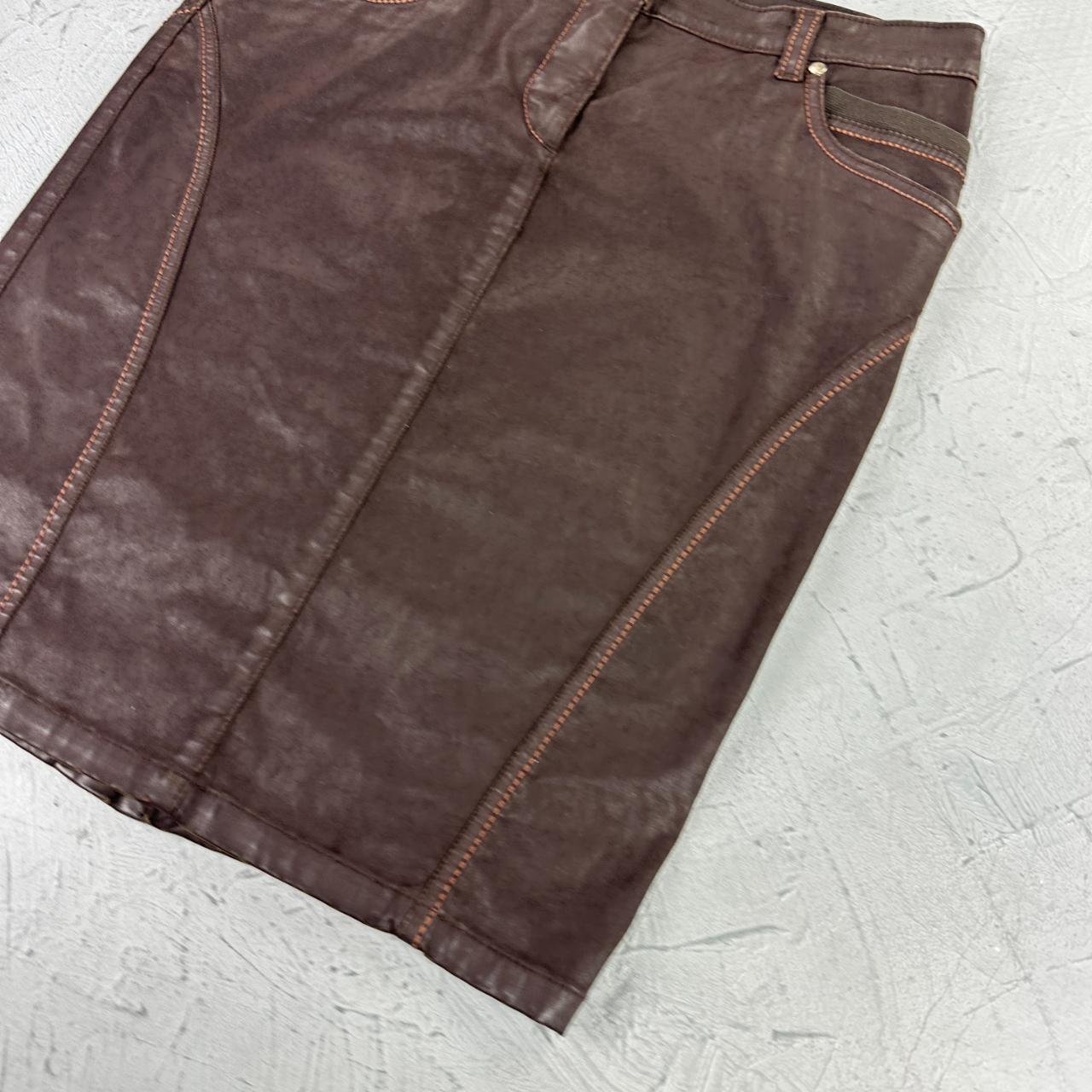 Trussardi Brown Vintage Skirt - W30 L21 Medium