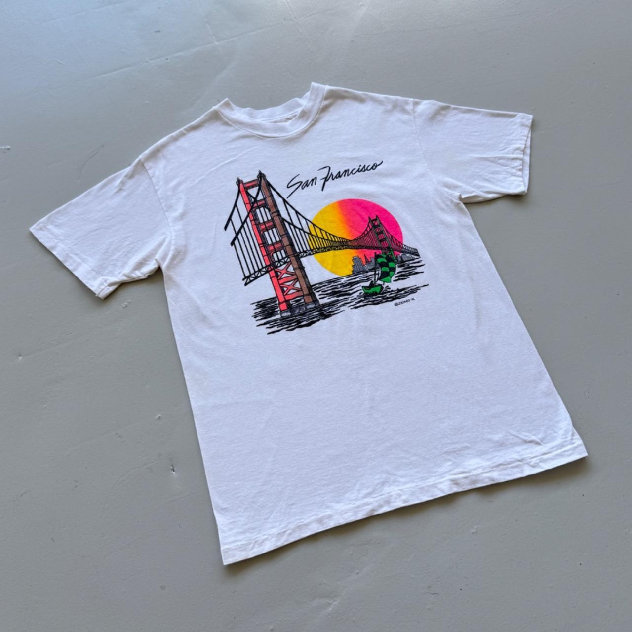 White San Francisco 90s Tourist Vintage T-shirt - Large