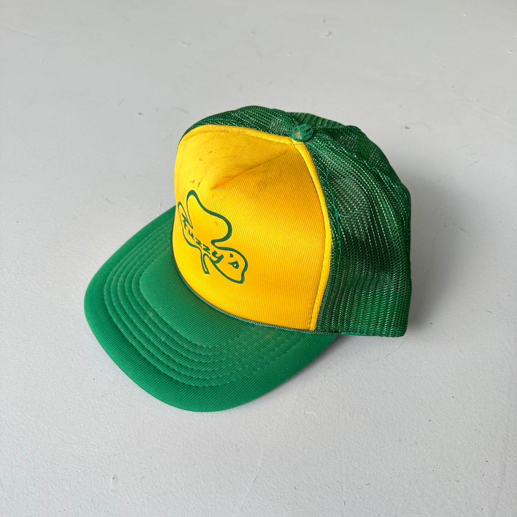 Green and Yellow Fuzzy’s Irish Mesh and Foam Trucker SnapBack Cap