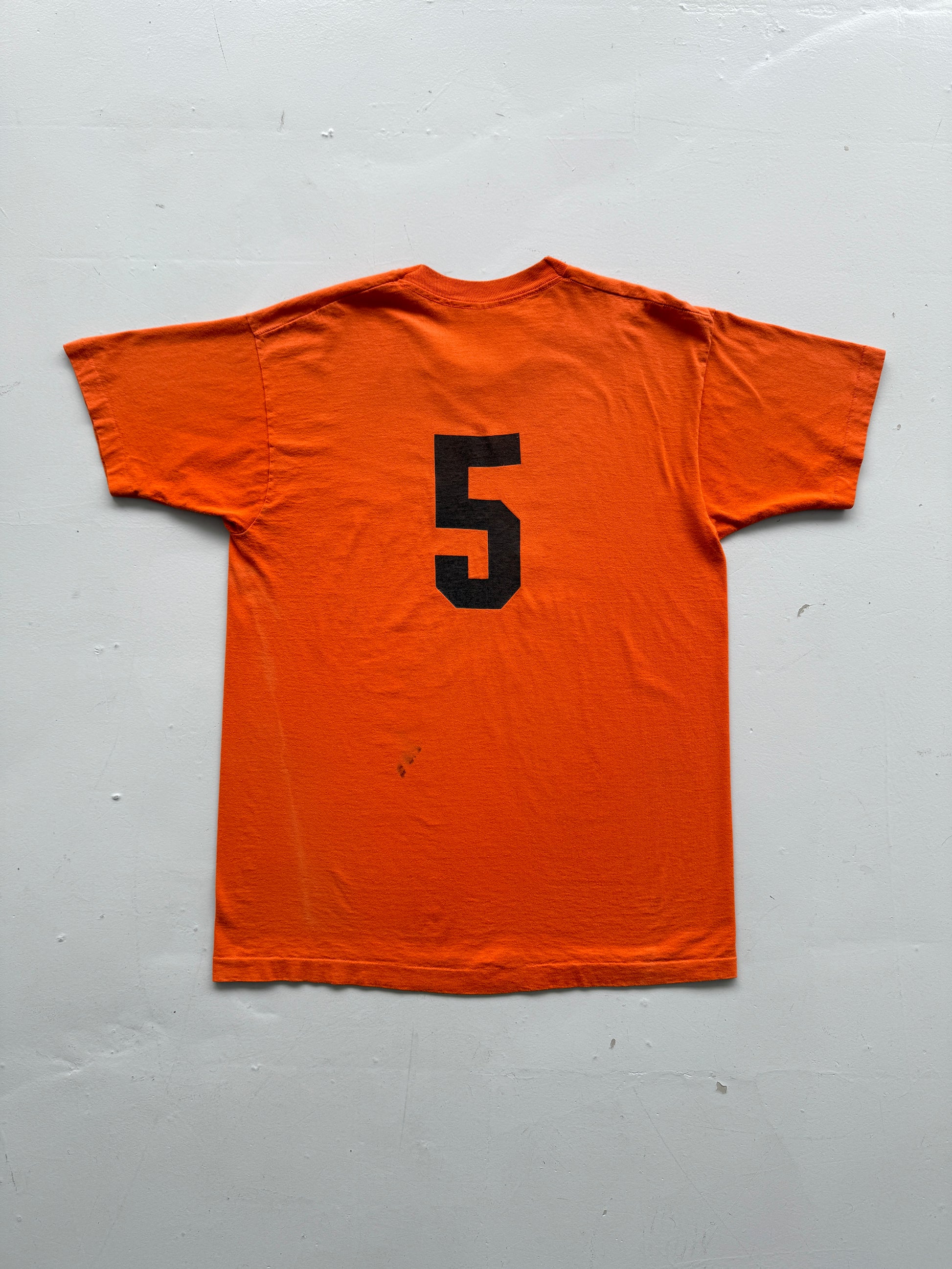 Orange Budweiser 90's Vintage Single Stitch Graphic T-Shirt - XL