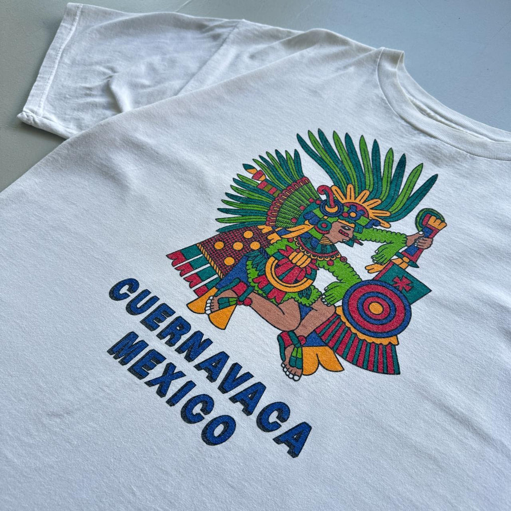 Mexico White 90s Vintage T-shirt - XL