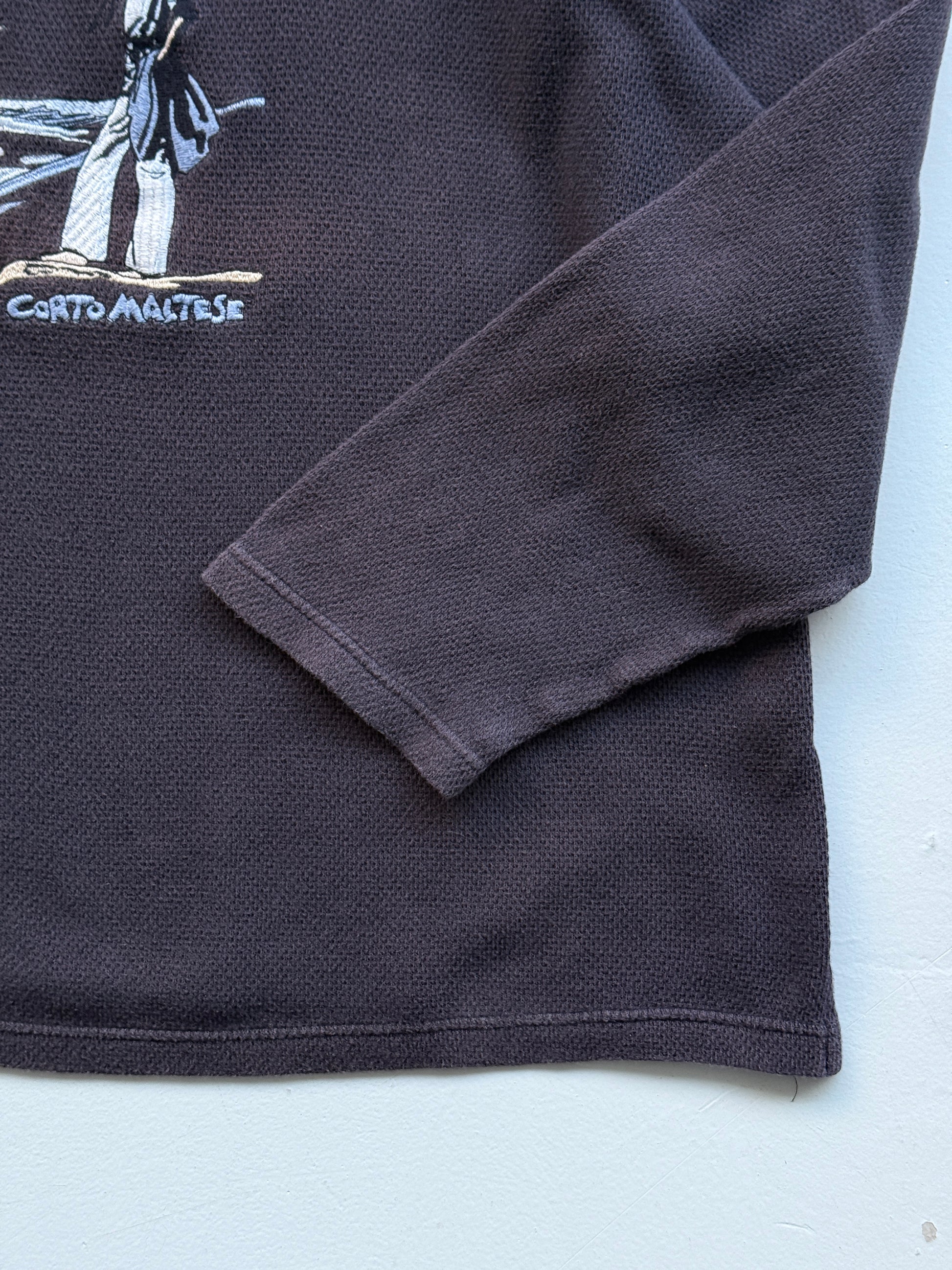 Faded Navy Blue Corto Maltese 00's Vintage Anime Sweatshirt Jumper - XL