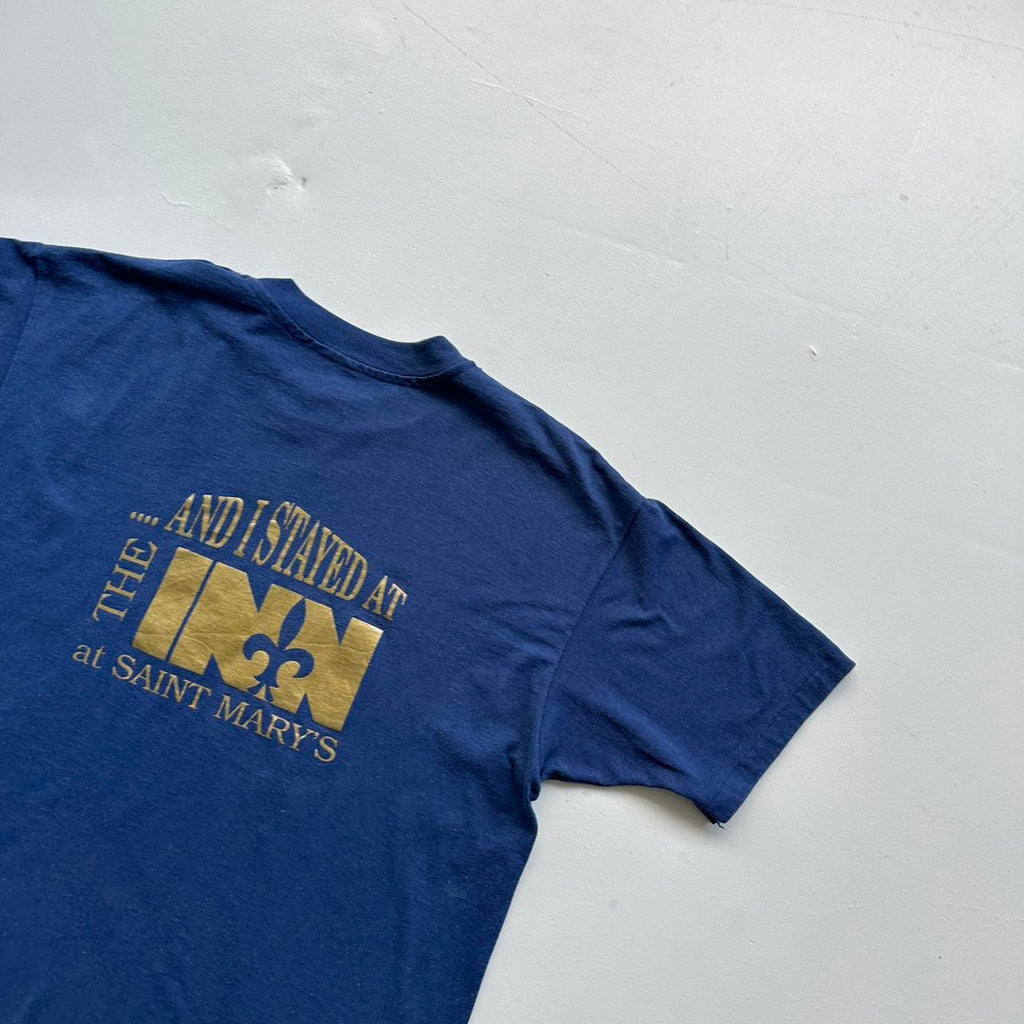 Navy Notre Dame NFL 90s Vintage T-shirt - XL