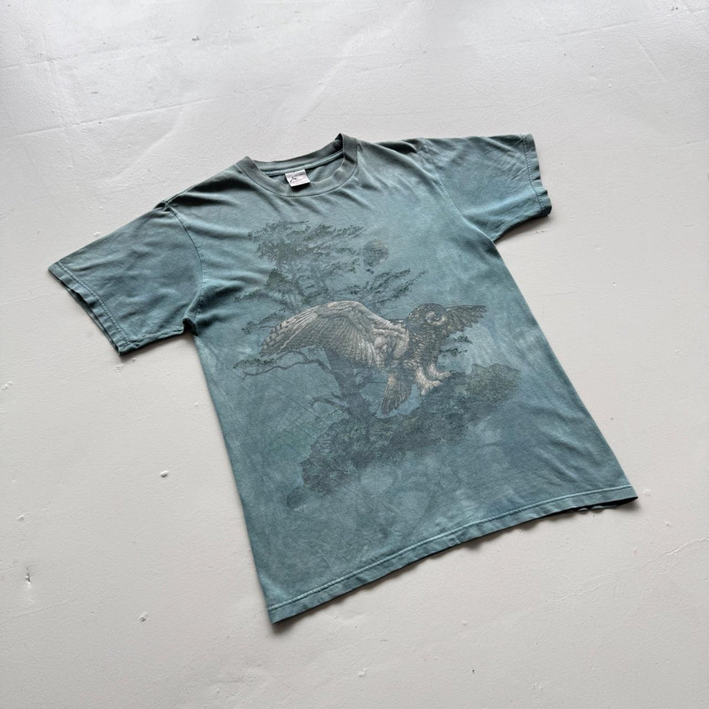 Blue Owl 90s Vintage Nature Graphic T-Shirt - Small
