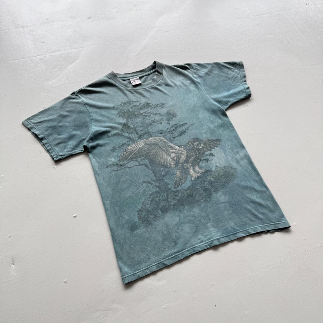 Blue Owl 90s Vintage Nature Graphic T-Shirt - Small