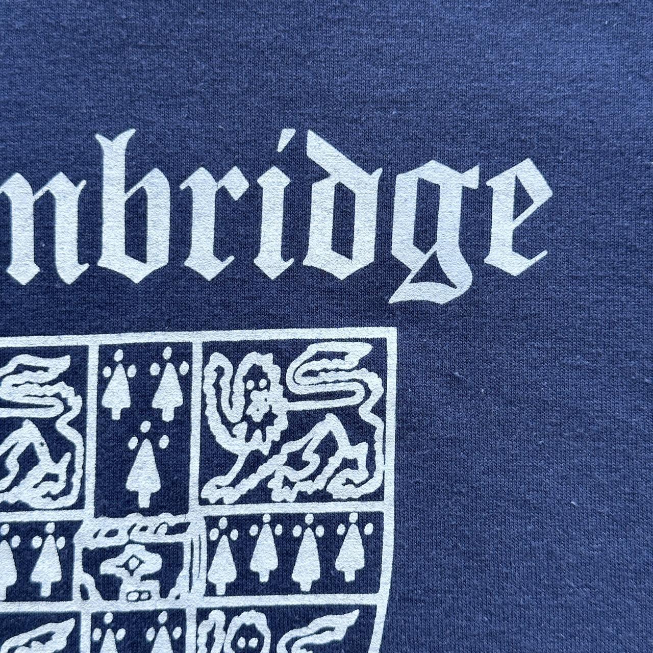 Navy Cambridges University 90s Vintage Baby T-shirt - Size 6