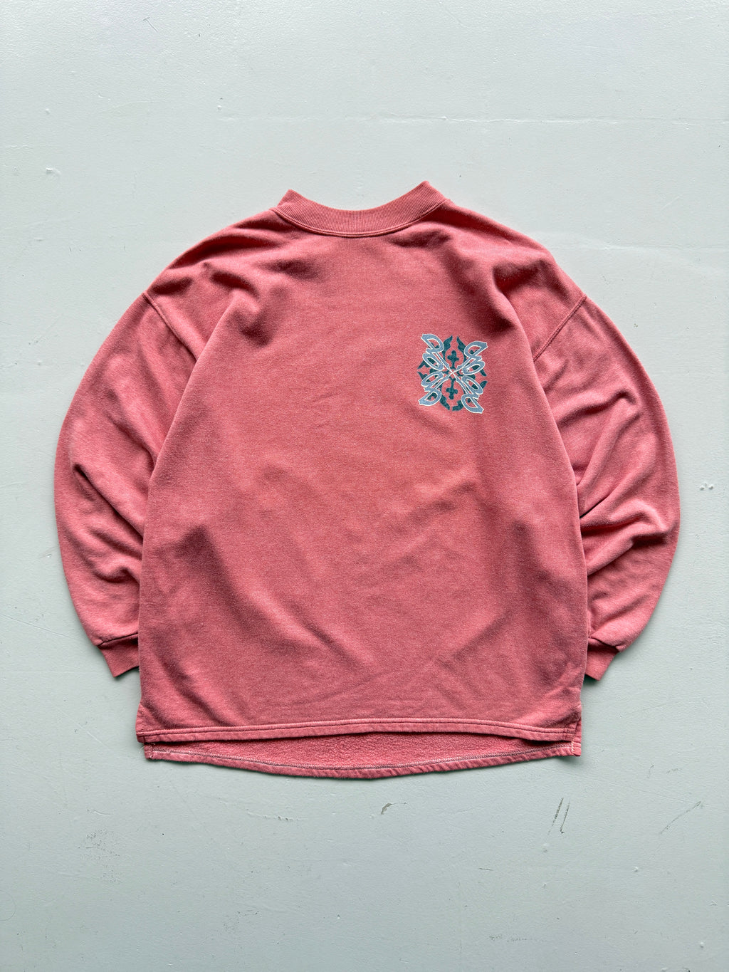 Pink American Bandana 90's Vintage Surfer Graphic Sweatshirt Jumper - Medium