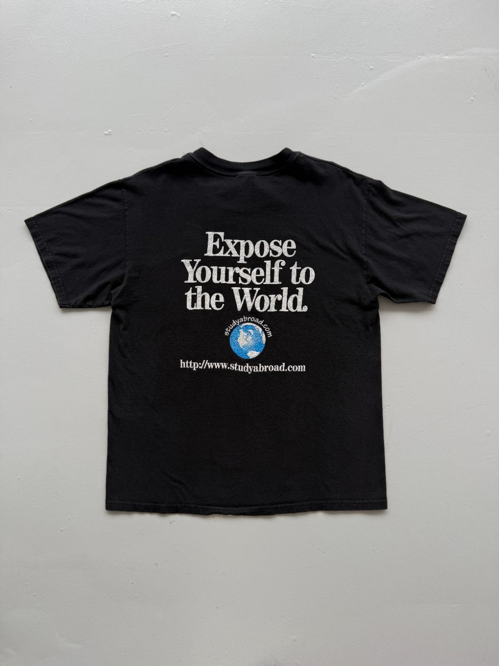 Hanes Beefy 'Expose Yourself to the World' 90's Vintage Graphic T-Shirt - Large