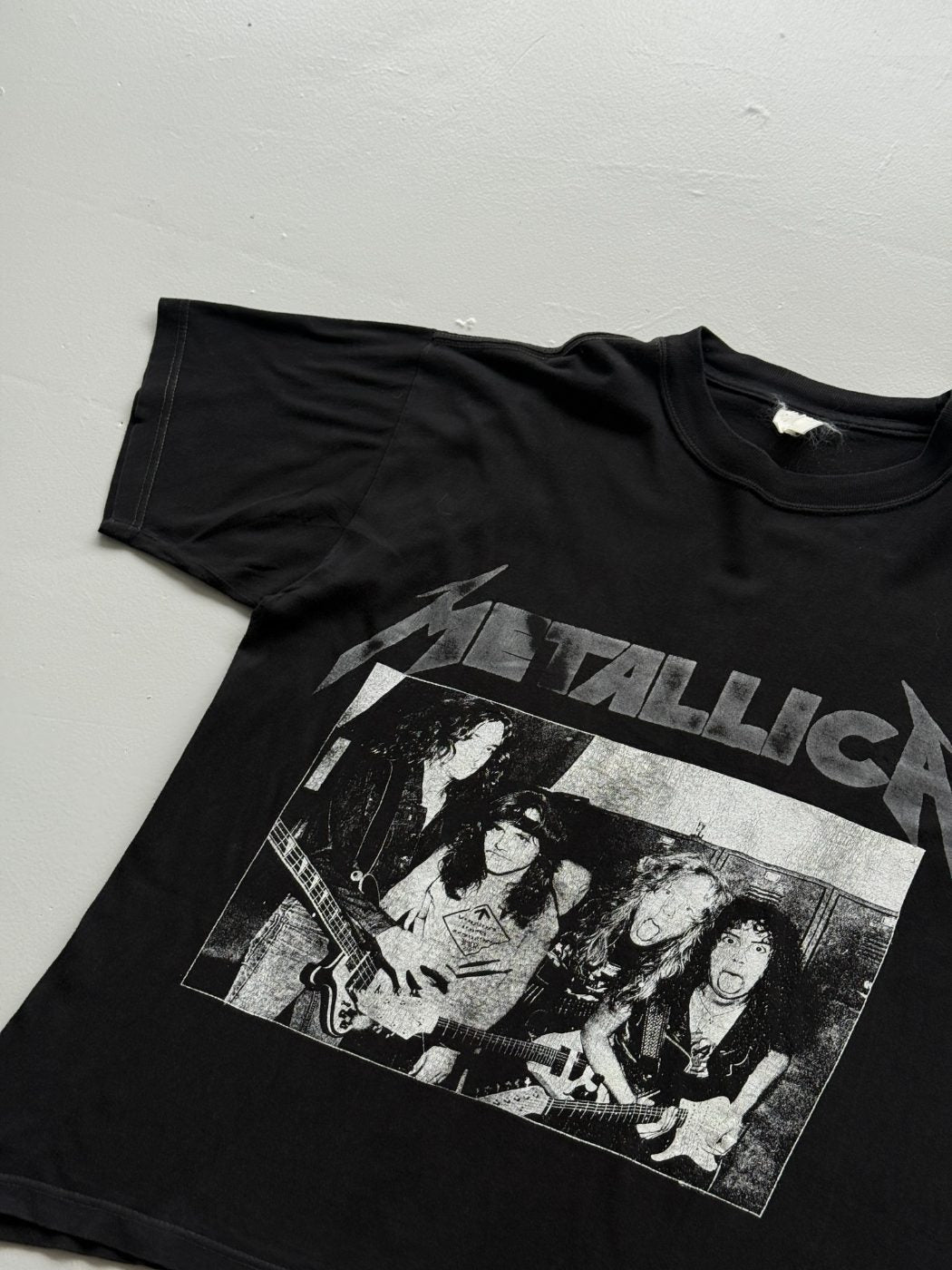 Metallica Band Photo 90's Vintage Graphic T-Shirt - Large