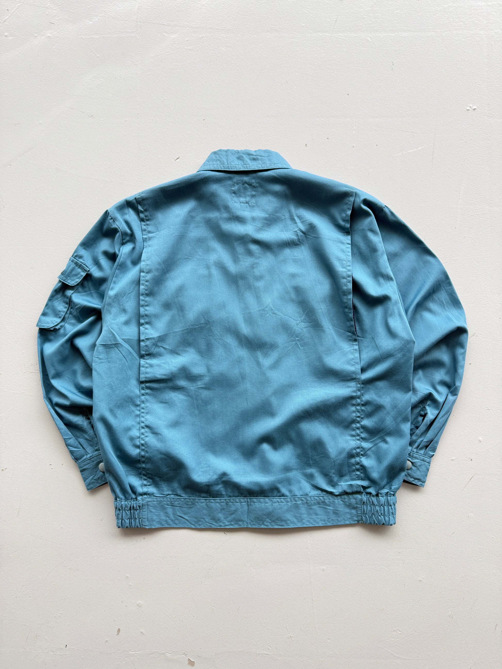 Blue Japanese Workwear 90's Vintage Harrington Jacket - Small