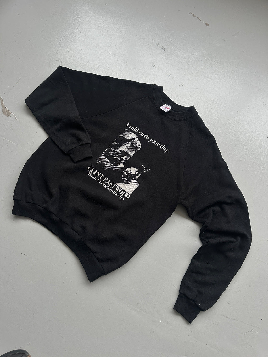Black Clint Eastwood Vintage Sweatshirt 90's Crewneck - Medium