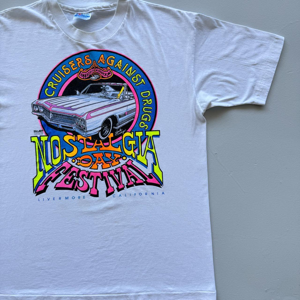 White Cruisers Against Drugs Vintage 90s T-shirt - Large