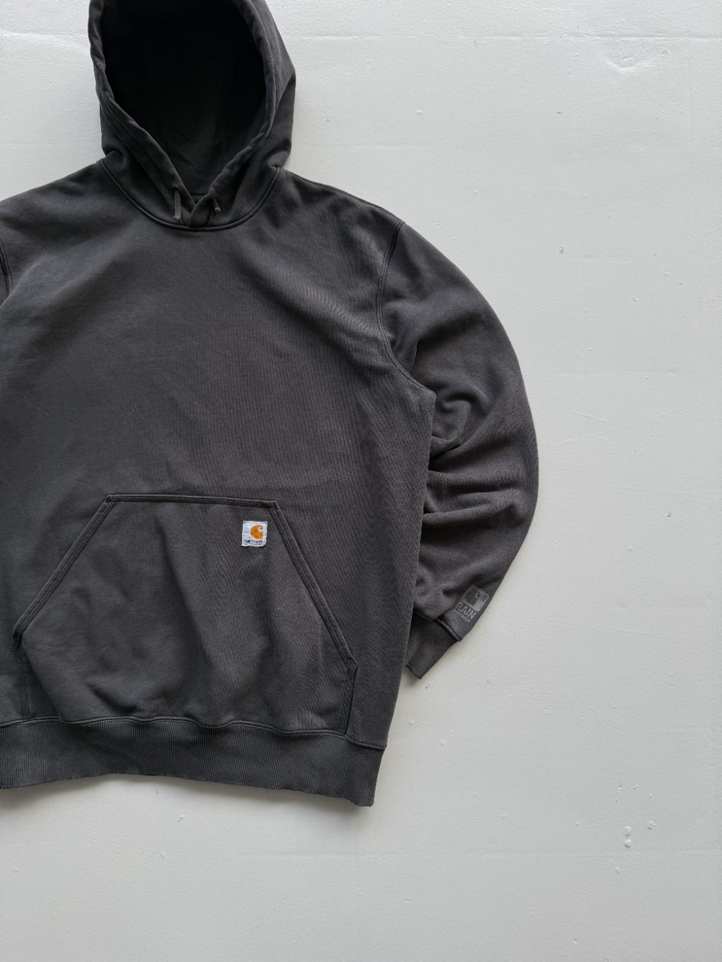Carhartt Original Fit Faded Black Vintage Hoodie - XL