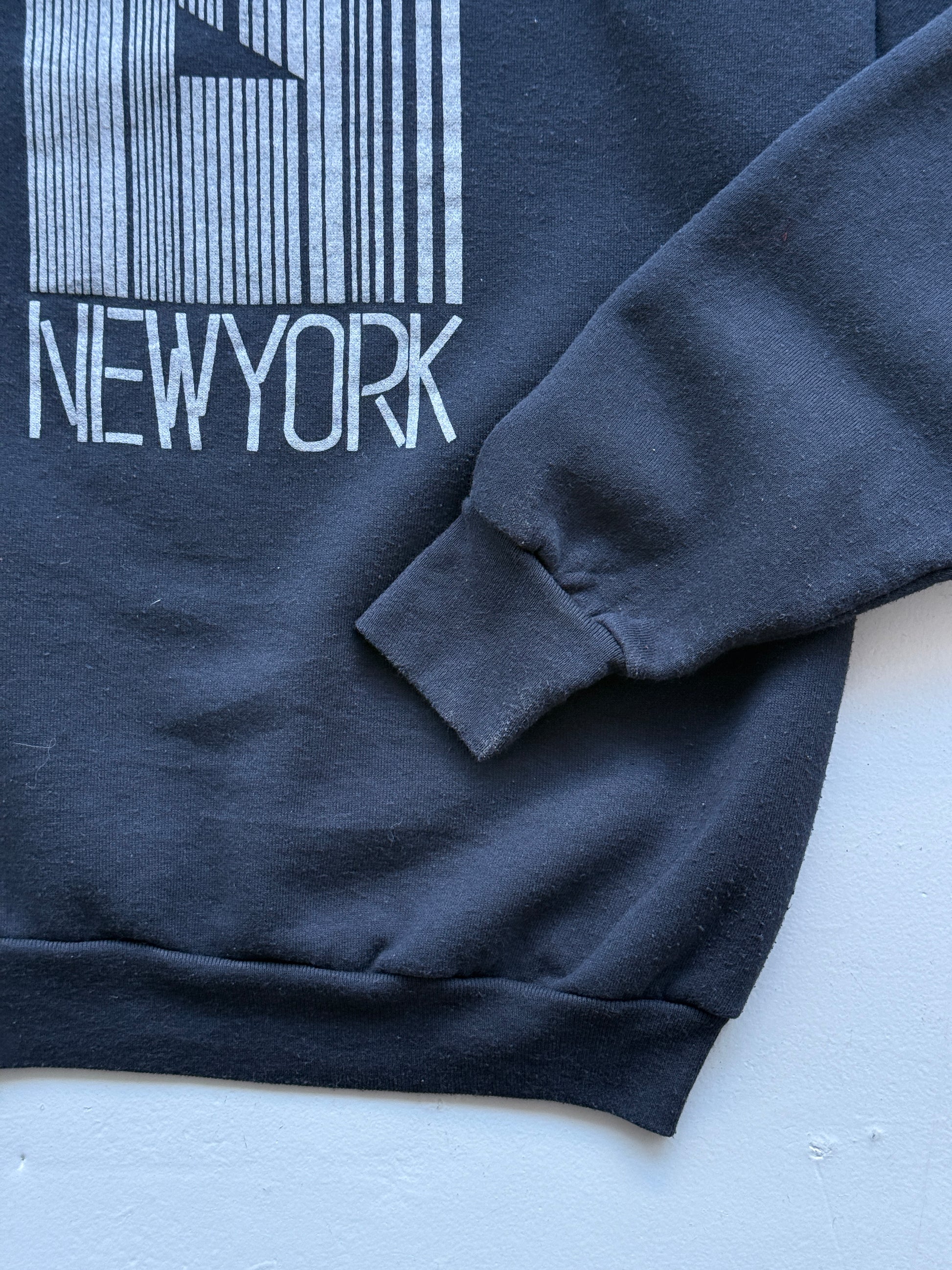 Navy New York 90's Vintage Tourist Sweatshirt Jumper - XL