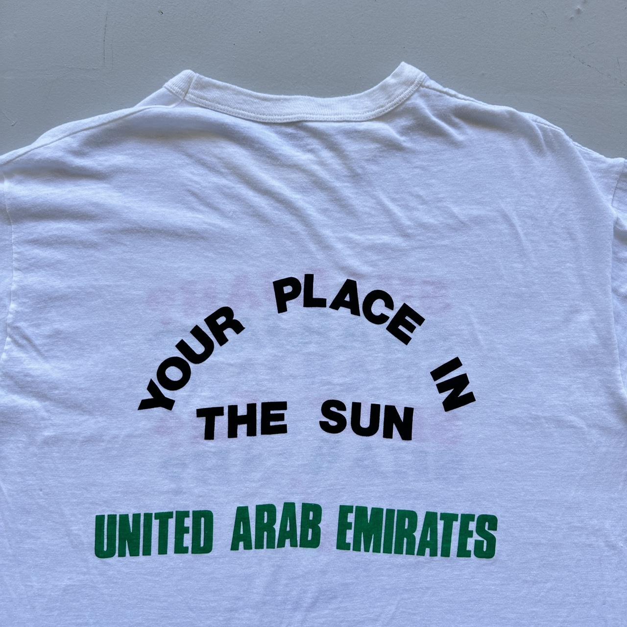 White United Arab Emirates Novelty 90s Vintage T-shirt - XL