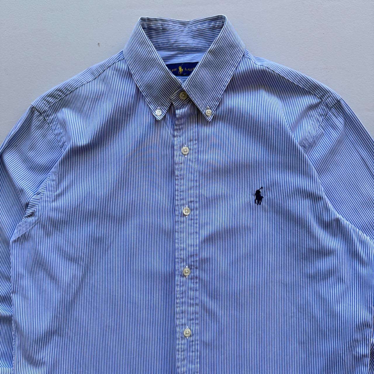 Blue / White Ralph Lauren 00's Oxford Shirt - Small