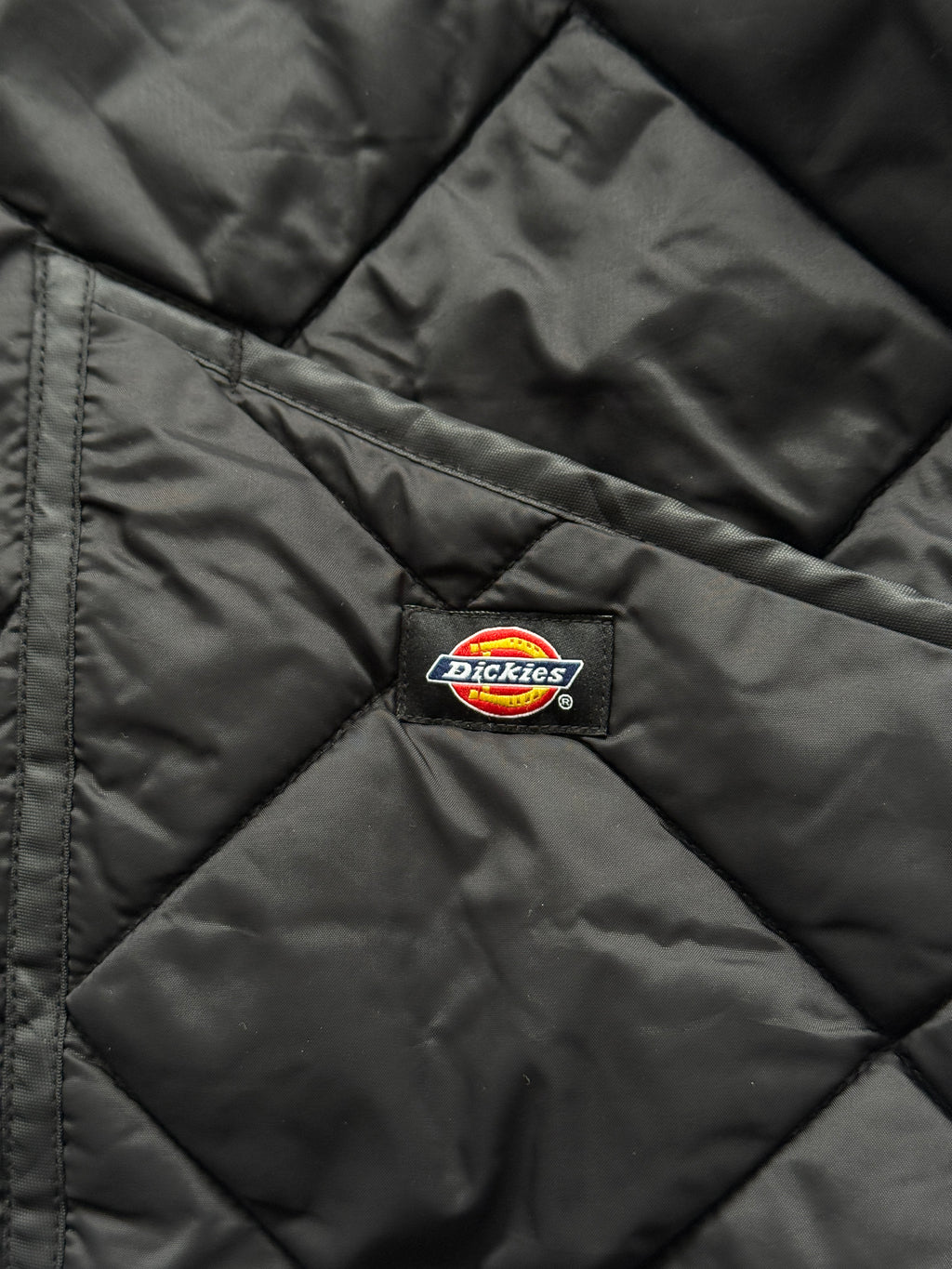 Black Dickies 00's Vintage Quilted Bomber Jacket - XL