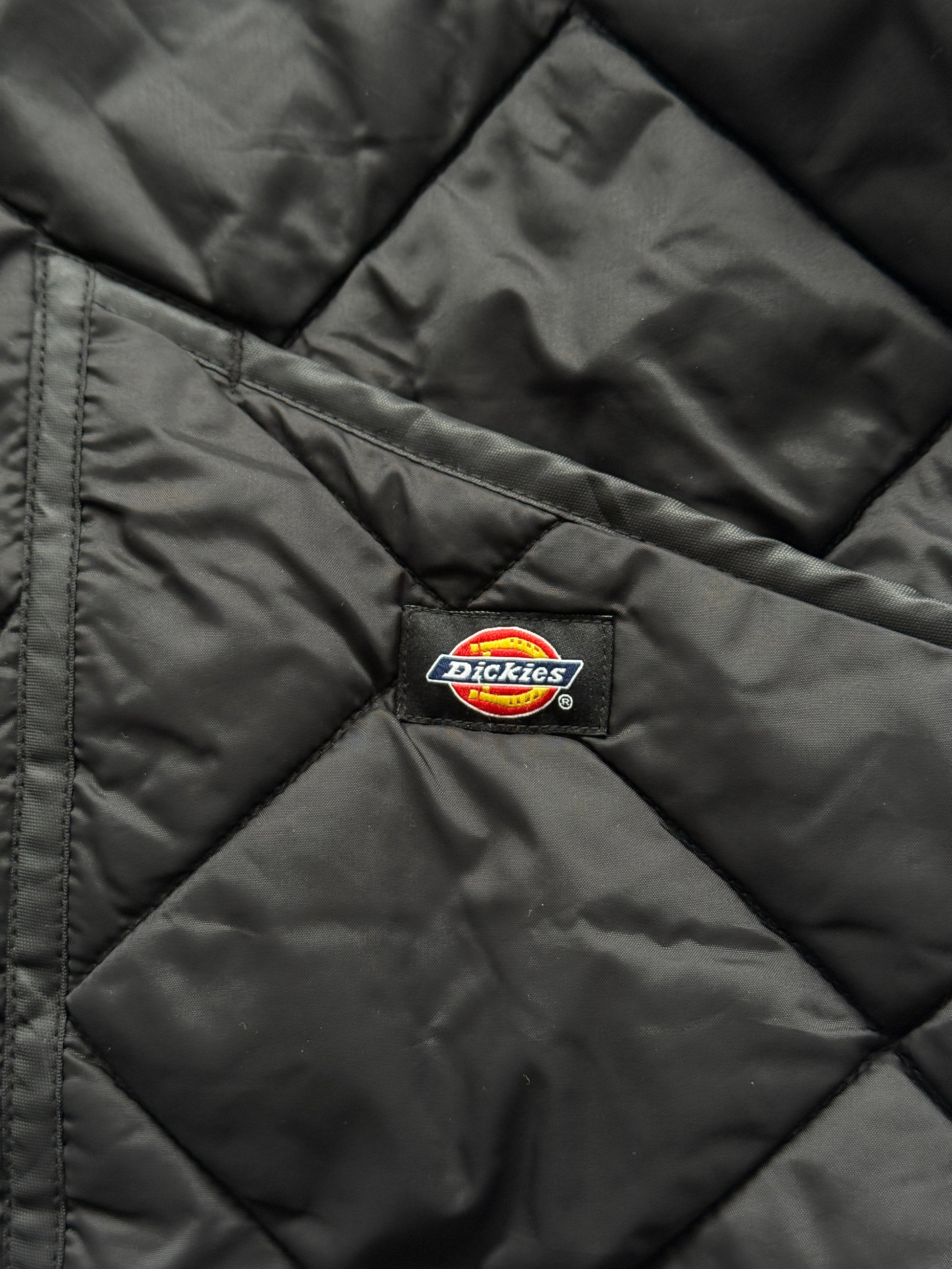 Black Dickies 00's Vintage Quilted Bomber Jacket - XL