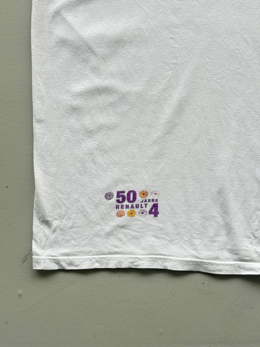 Renault 4 '50 Jahre' Anniversary Graphic Vintage T-Shirt - XL
