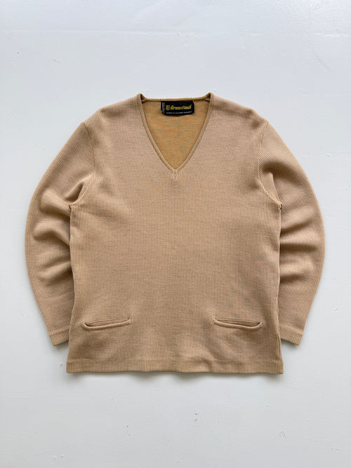 Sumerland British Isles Made in Jersey 70's Vintage Wool Knit Jumper - Small/Med