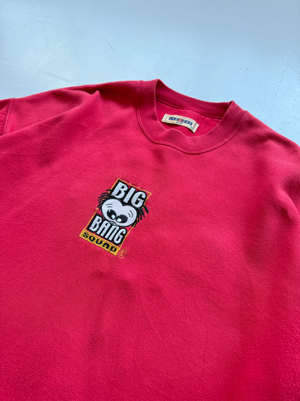 Red Big Bang 90's Vintage Rave Graphic Sweatshirt Jumper - XL