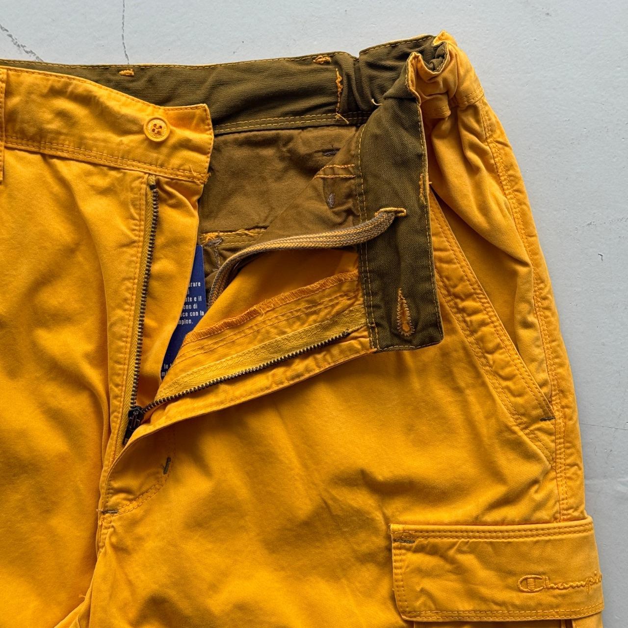 Yellow Champion 90’s Deadstock Baggy Cargo Shorts - W30 x L9