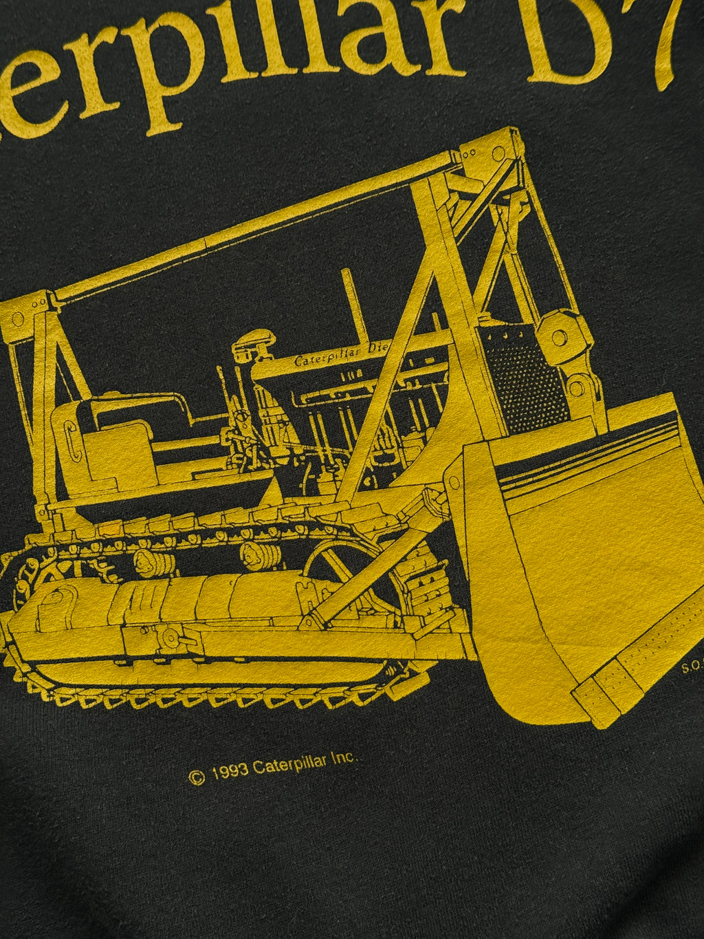 Caterpillar D7 1993 90's Vintage Crewneck Sweatshirt - Small