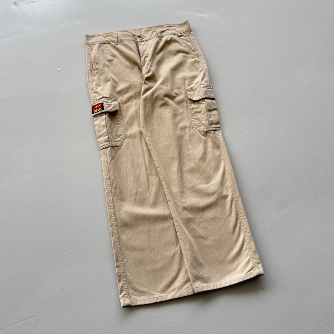 Cream Diesel Cotton 90's Vintage Cargo's - 34” x 30”