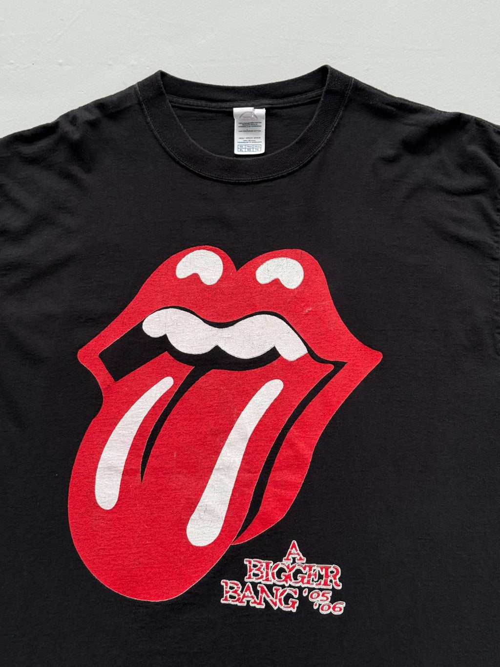 The Rolling Stones A Bigger Bang World Tour 2005/06 Vintage Graphic T-Shirt - XL