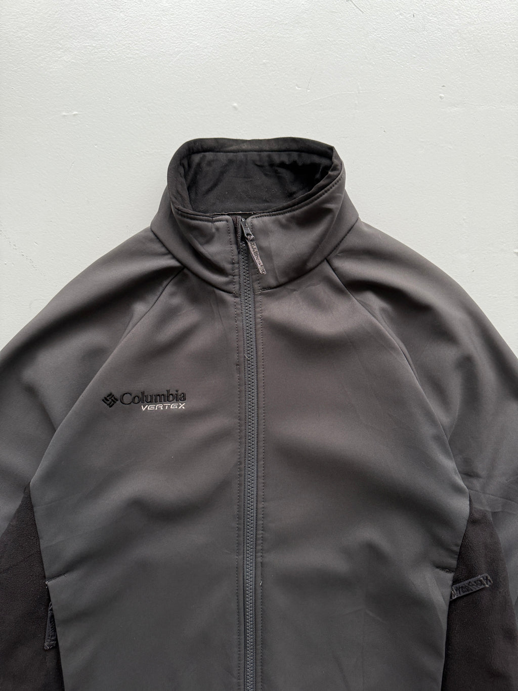 Grey Columbia 00's Vintage Fleece Lined Lightweight Jacket - Medium