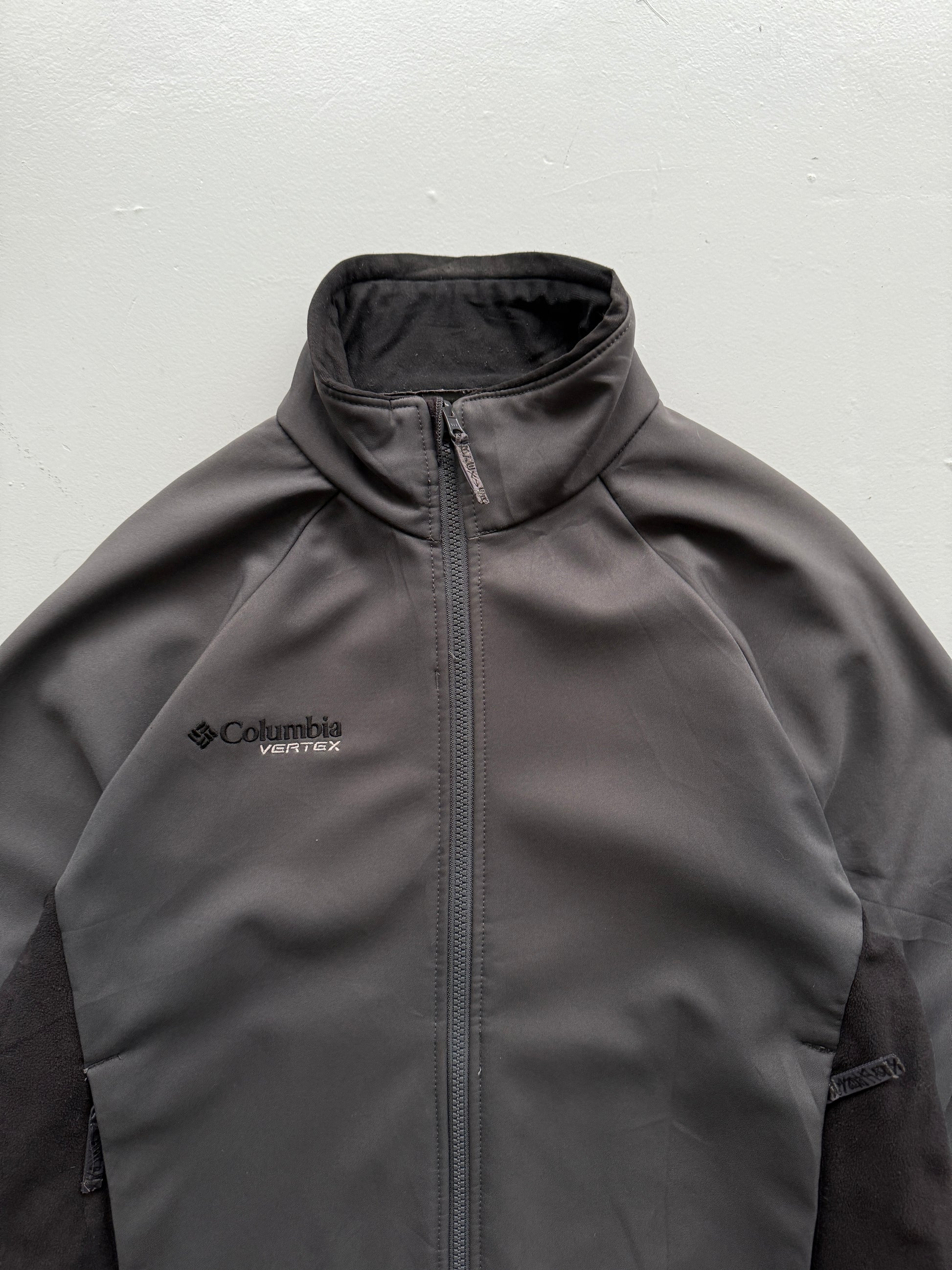 Grey Columbia 00's Vintage Fleece Lined Lightweight Jacket - Medium