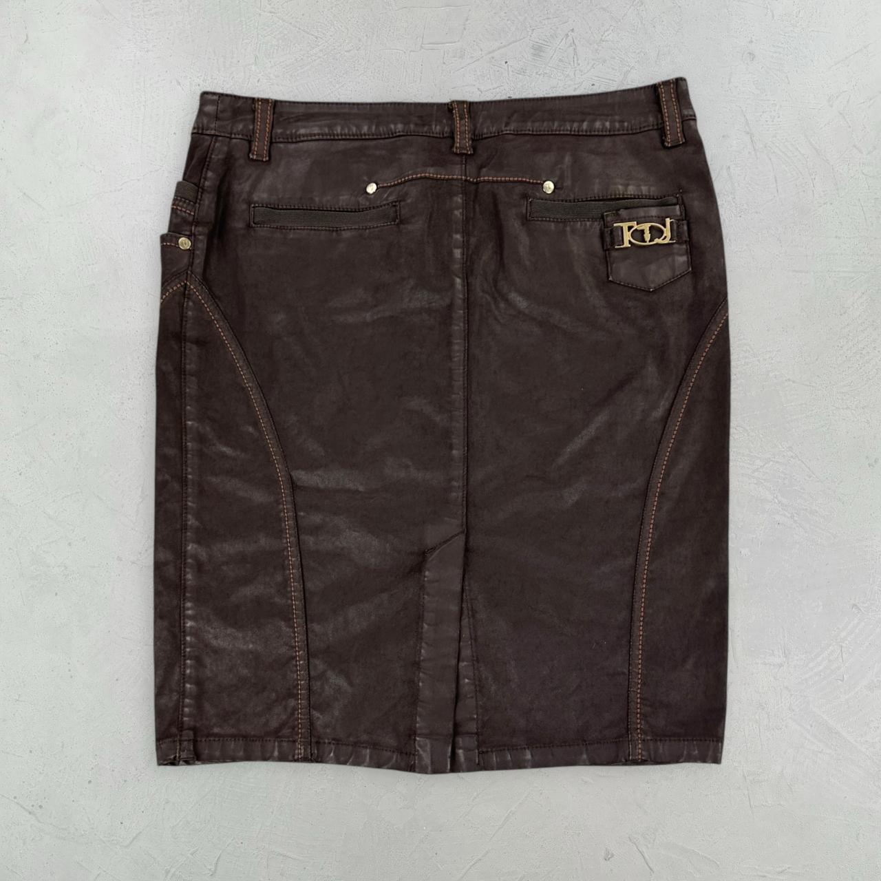 Trussardi Brown Vintage Skirt - W30 L21 Medium