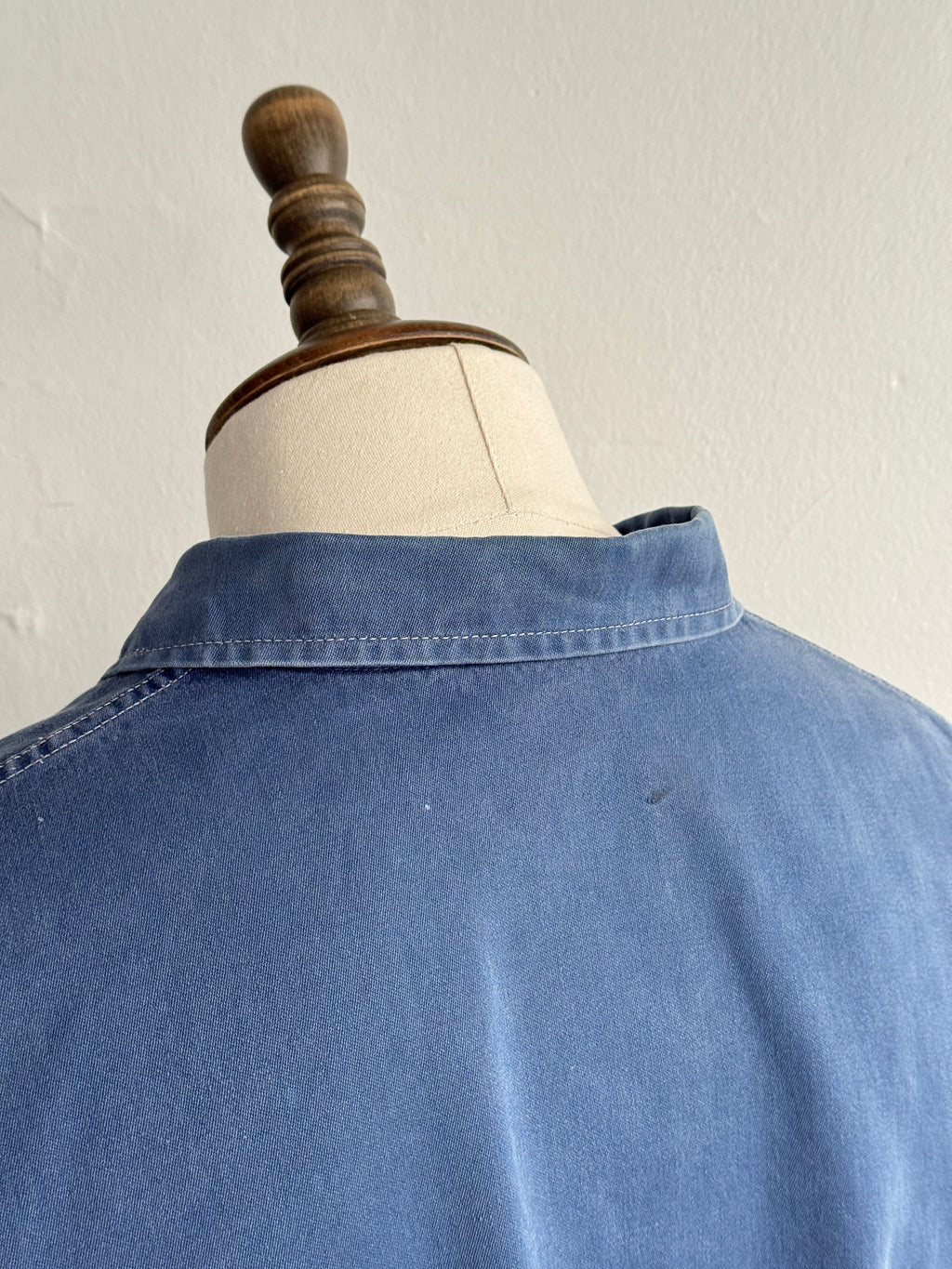 Blue French 1970's Vintage Workwear Chore Jacket CH547 - Large