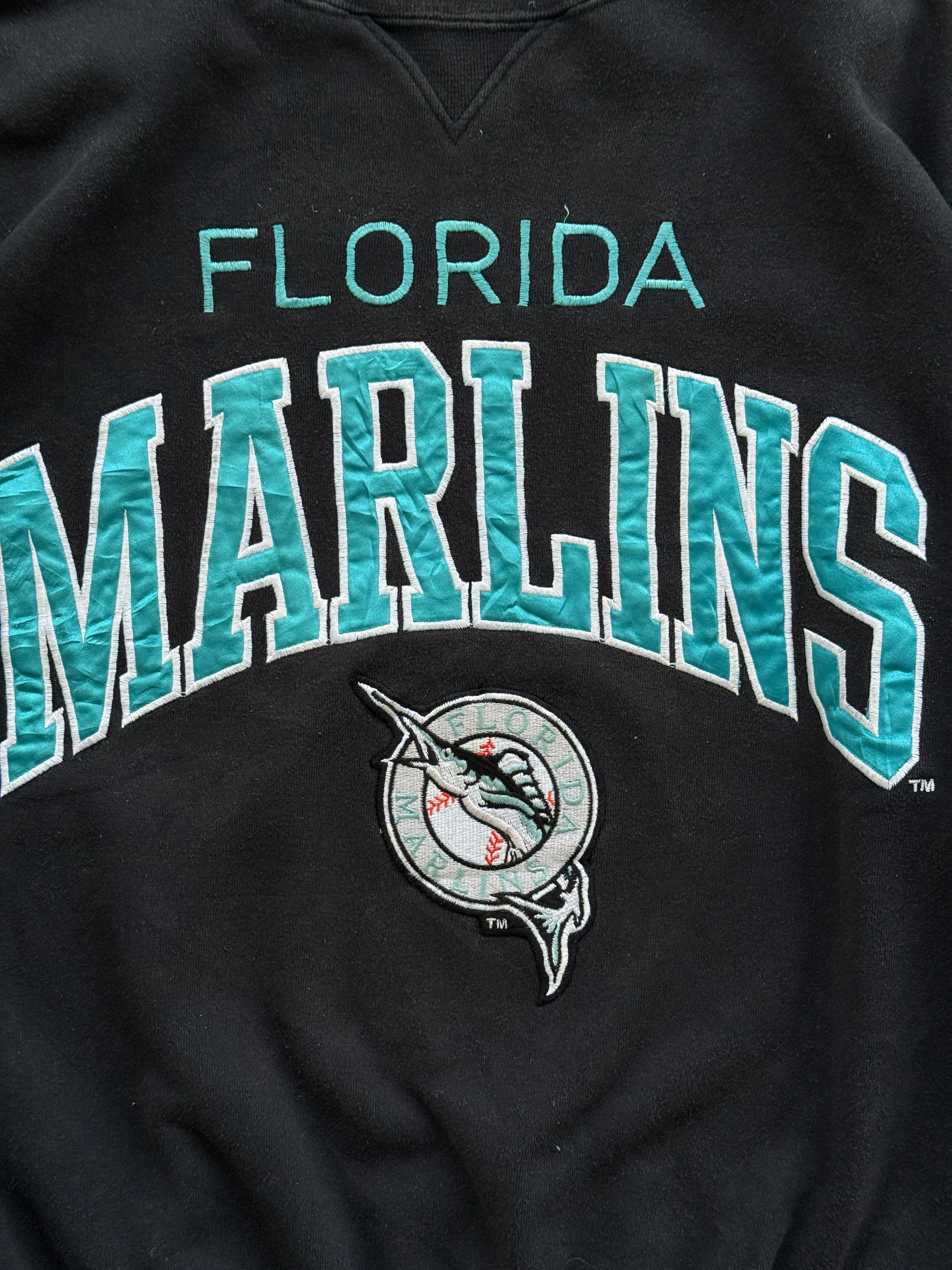 Logo Athletic Florida Marlins 90's Vintage MLB Sweatshirt - XL