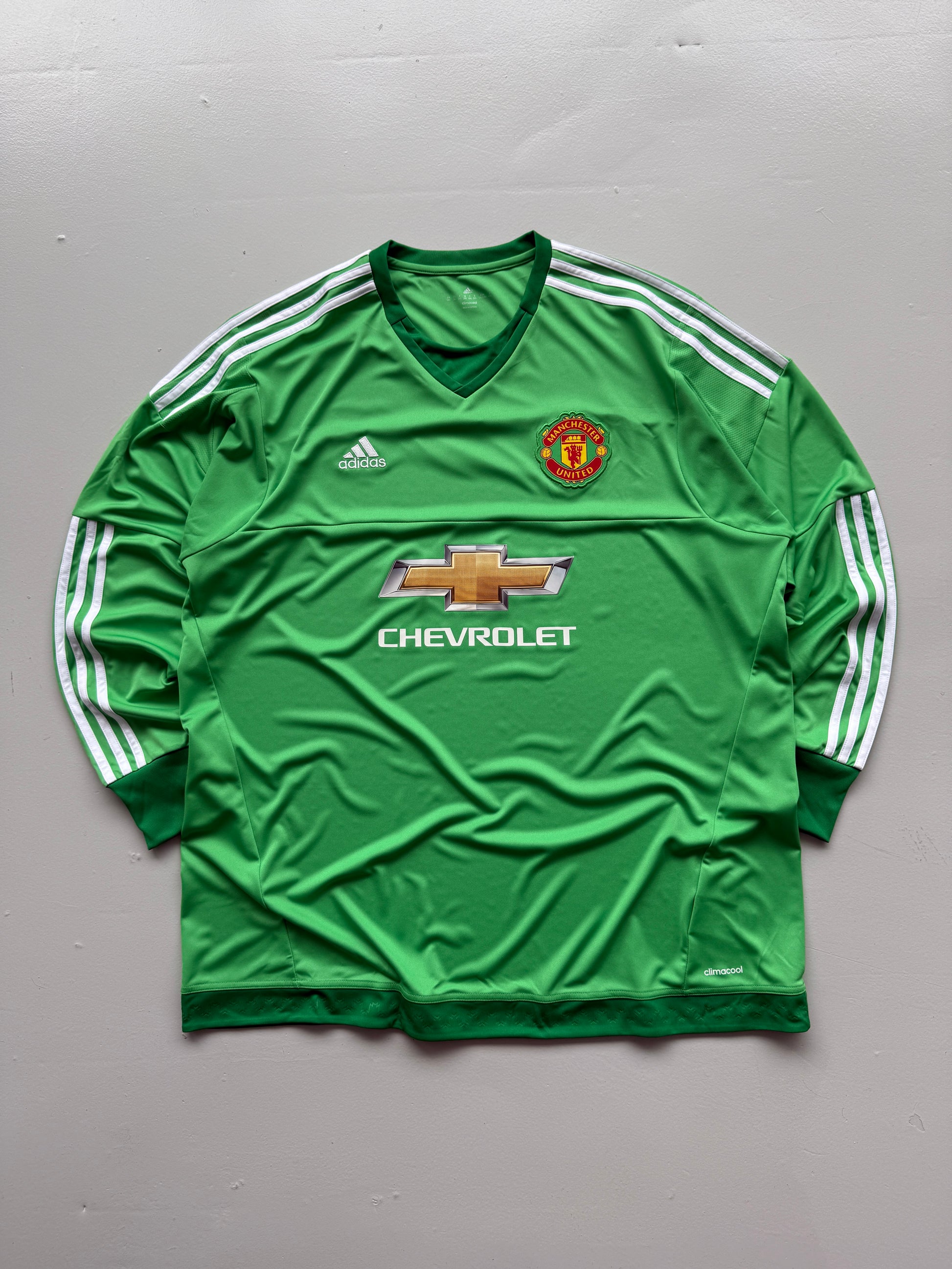Adidas Manchester United Chevrolet 2010s Goalkeeper Football Shirt - 2XL