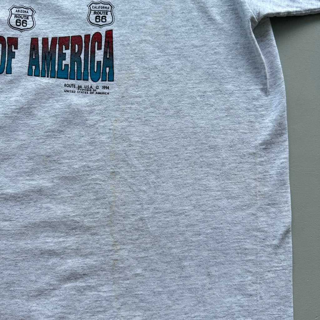 Grey Route 66 Vintage T-shirt - 2XL