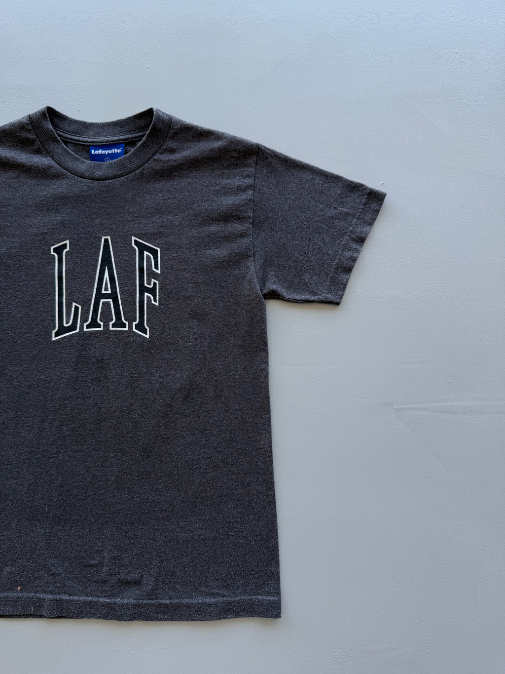 Dark Grey LAF Lafayette Vintage Graphic T-Shirt - Small