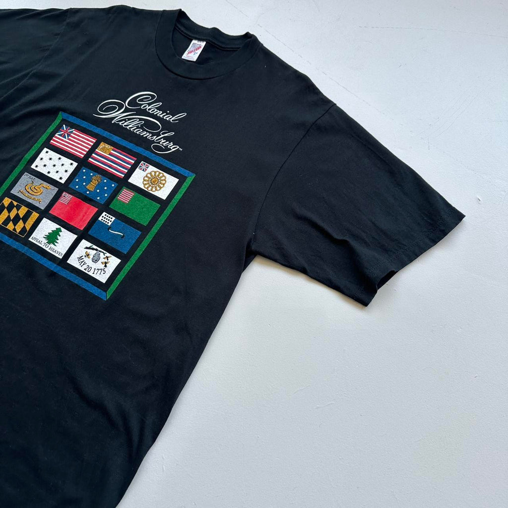 Colonial Williamsburg Black Tourist 90s Vintage T-shirt - XL