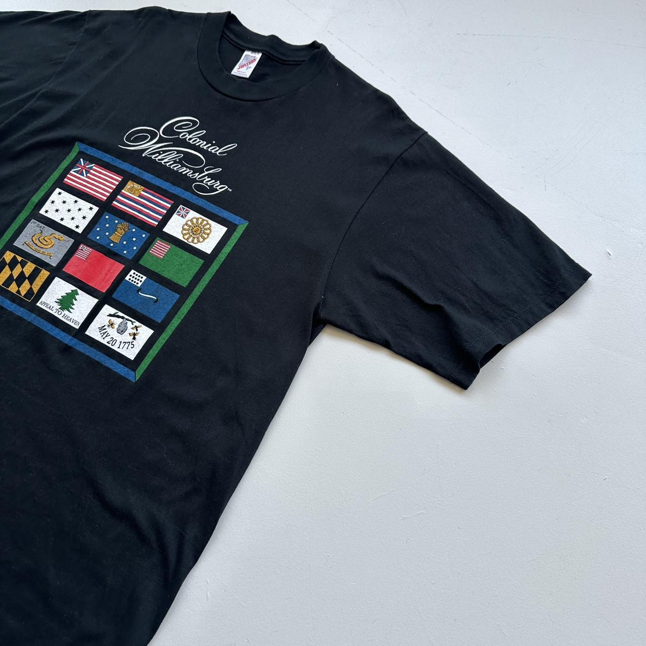 Colonial Williamsburg Black Tourist 90s Vintage T-shirt - XL