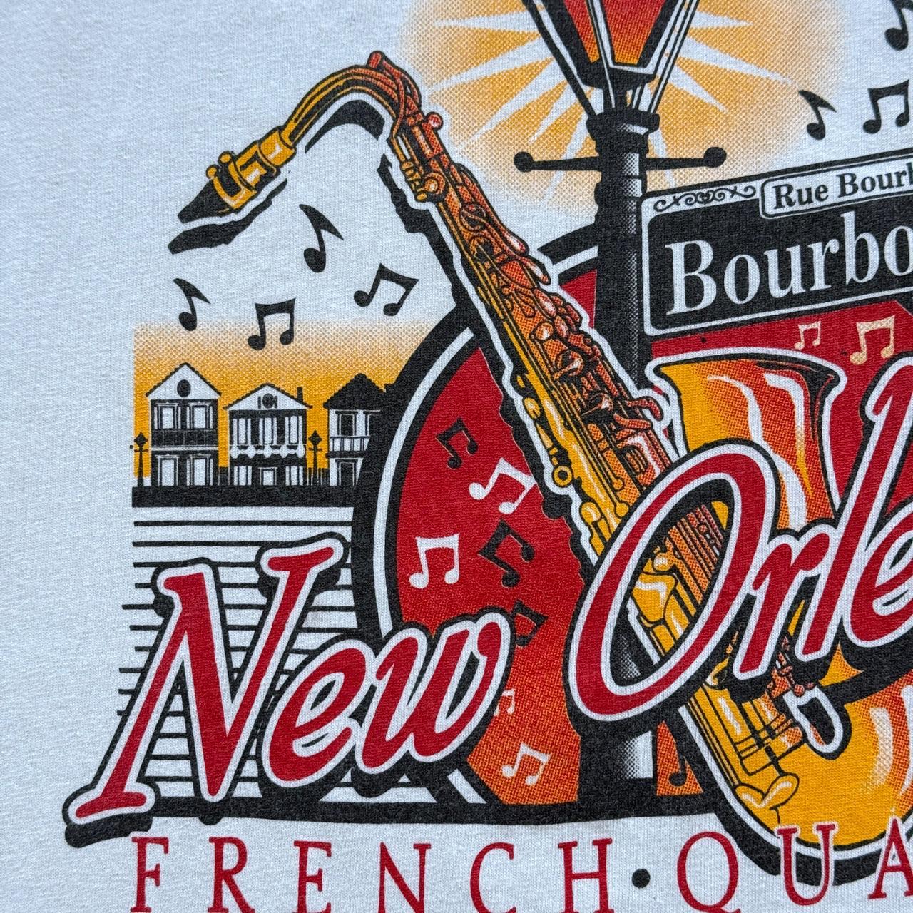 White New Orleans 00's Tourist Vintage T-shirt - XL