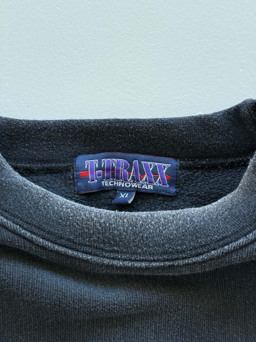 Black Traxx 90's Vintage Techno Rave Graphic Sweatshirt Jumper - XL