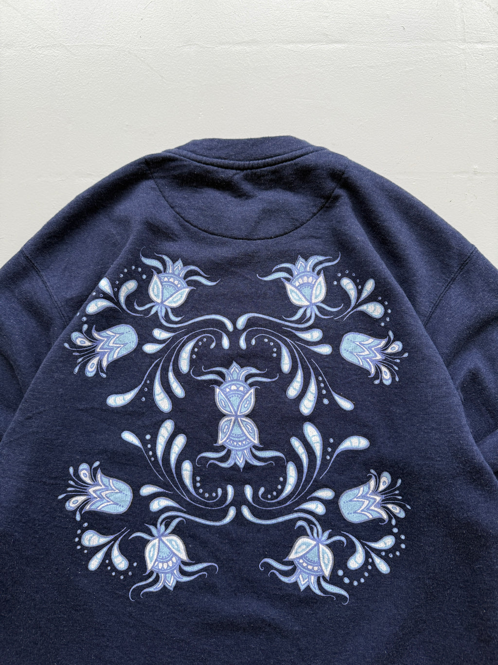 Navy Blue Boot Montana 90's Vintage Graphic Surfer Sweatshirt Jumper - Small