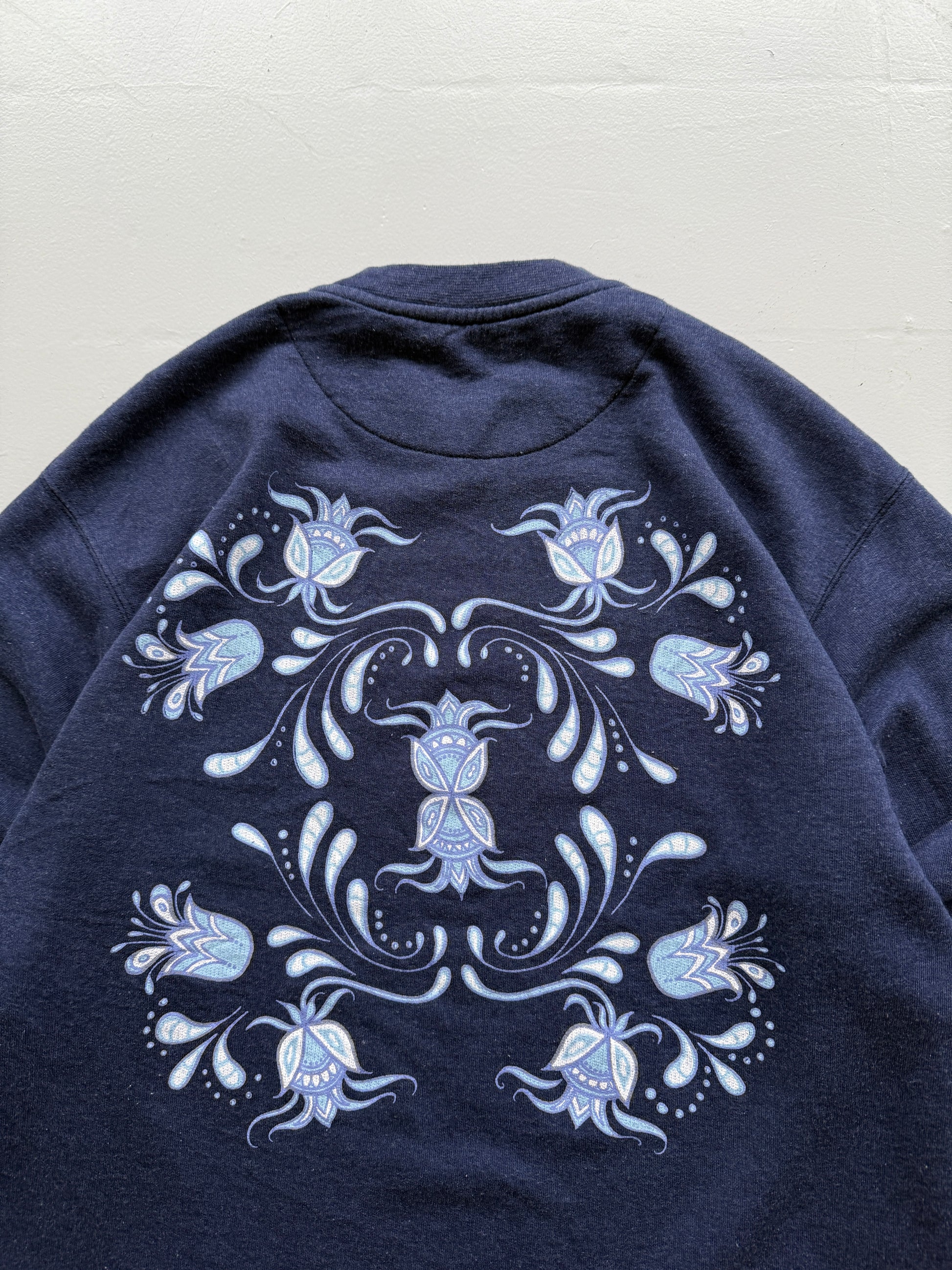 Navy Blue Boot Montana 90's Vintage Graphic Surfer Sweatshirt Jumper - Small