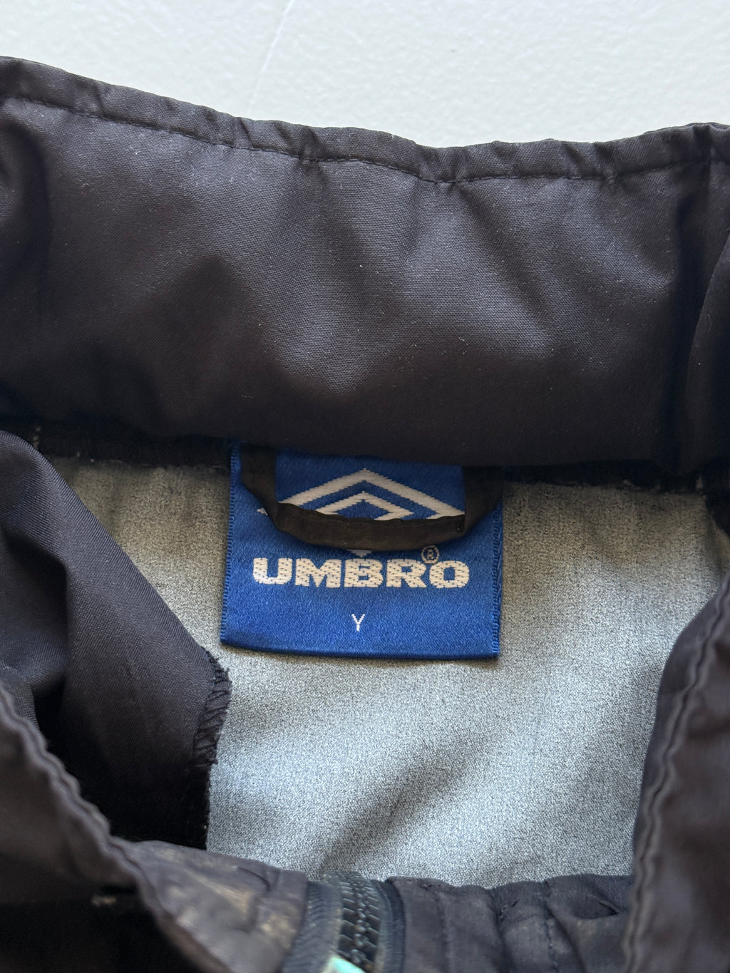 Umbro Manchester United Sharp 90's Vintage Windbreaker Jacket - Large