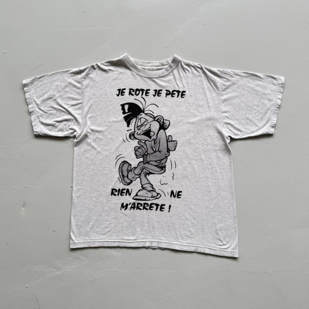 White Harry Golo Cartoon 90s Vintage Graphic T-Shirt - XL